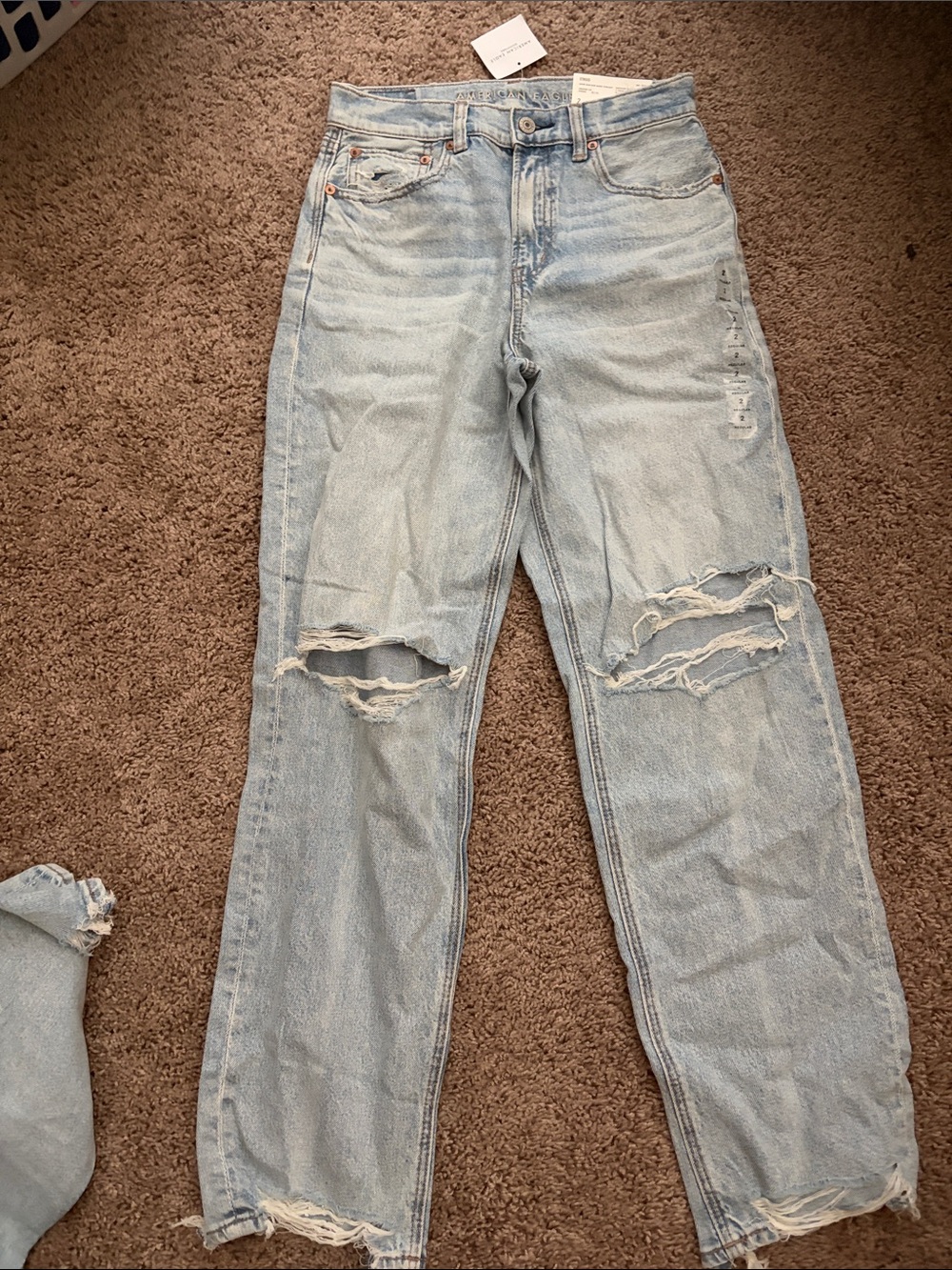 AE - Light Blue Distressed Women's Jeans